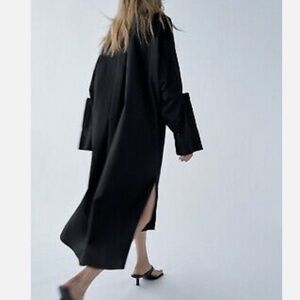 NWT - PINTUCK POPLIN DRESS - (M-L)